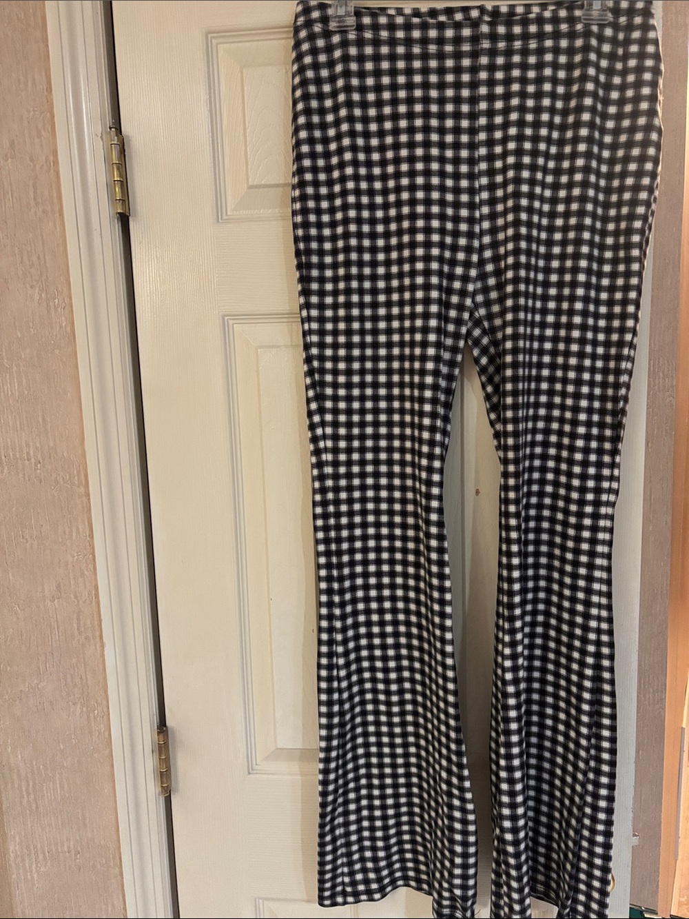 Cotton On Black and White plaid wide leg pants